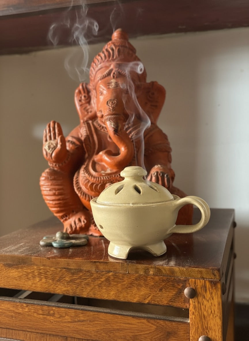 Handcrafted Ceramic Dhoop Stand