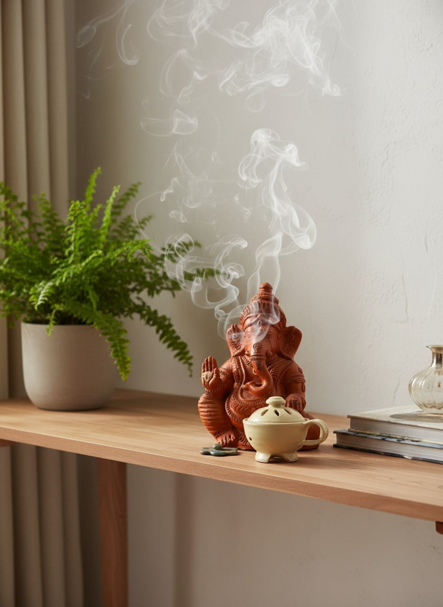 Handcrafted Ceramic Dhoop Stand