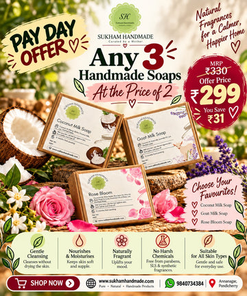 Pick Any 3 Handmade Soaps for ₹299 | Mix & Match