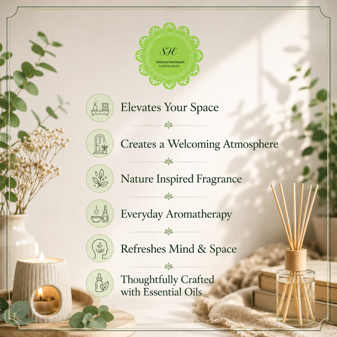 Reed diffuser set - Pure Romance Rose