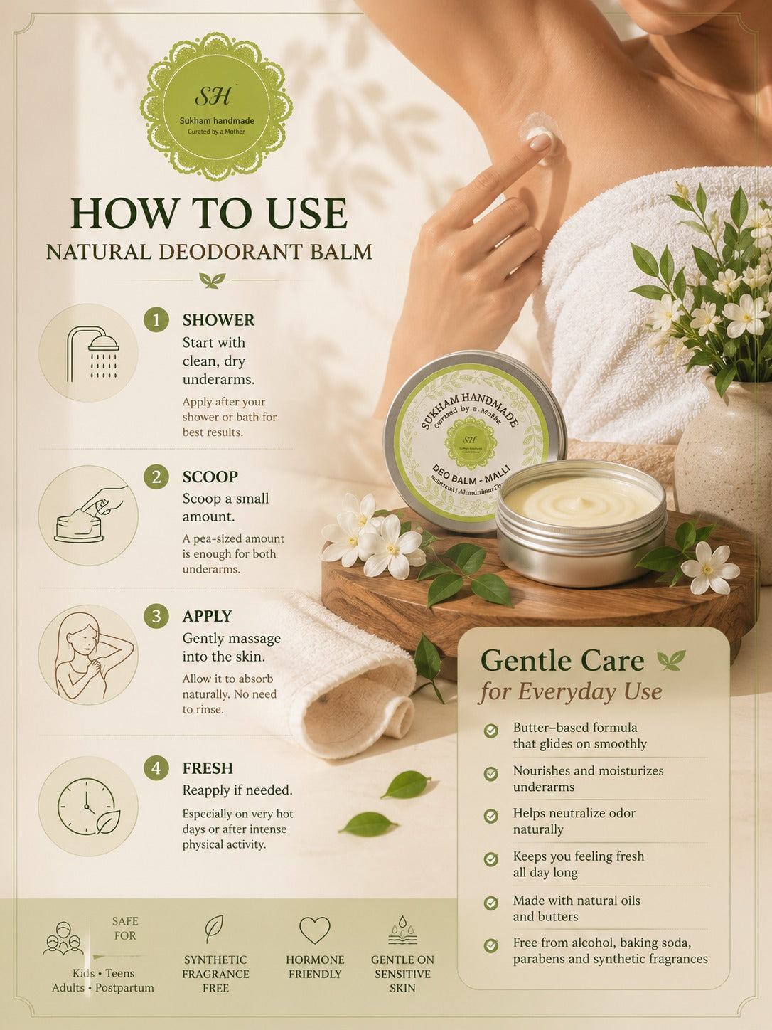 Deo balm - Rose bloom