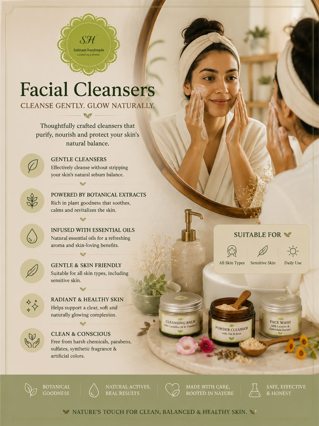 Activated charcoal facewash for Acne prone, Oily skin