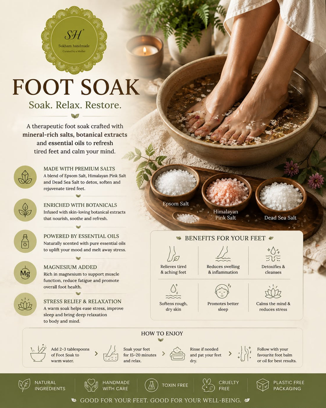 Sukham Foot Elixir- Footsoak for gifts