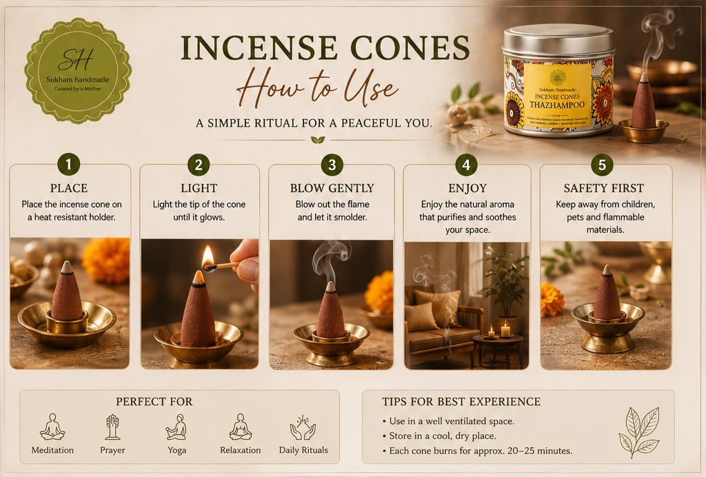Thazhampoo Incense cone