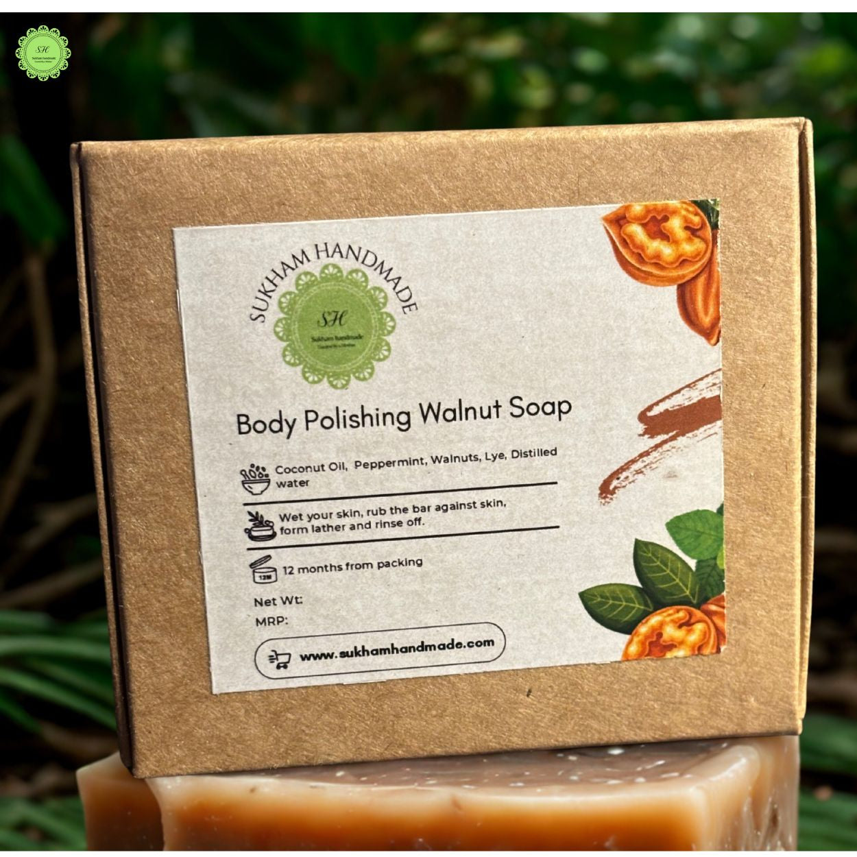 Body Polishing Walnut Soap