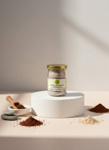 Coffee cocoa oats scrub