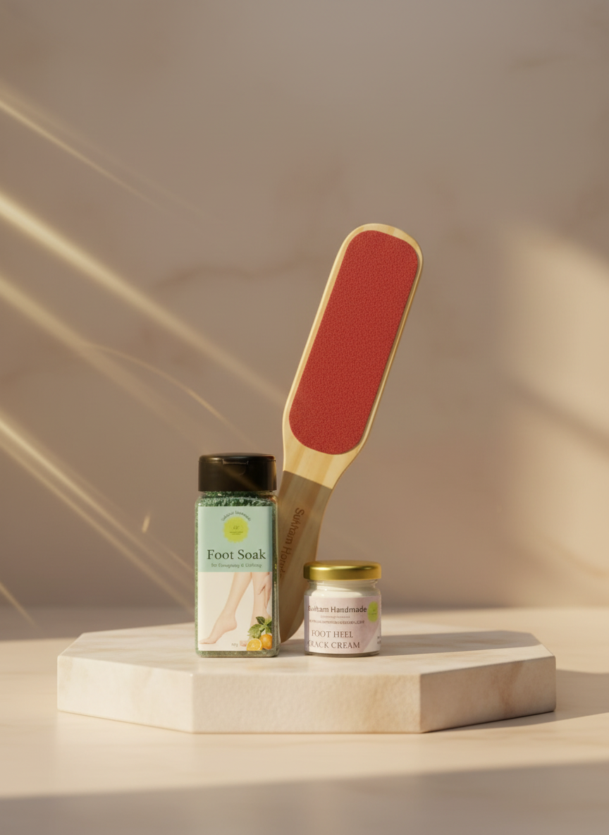 Foot Soak + Foot Filer + Foot Cream