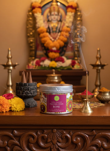 Rose incense cone
