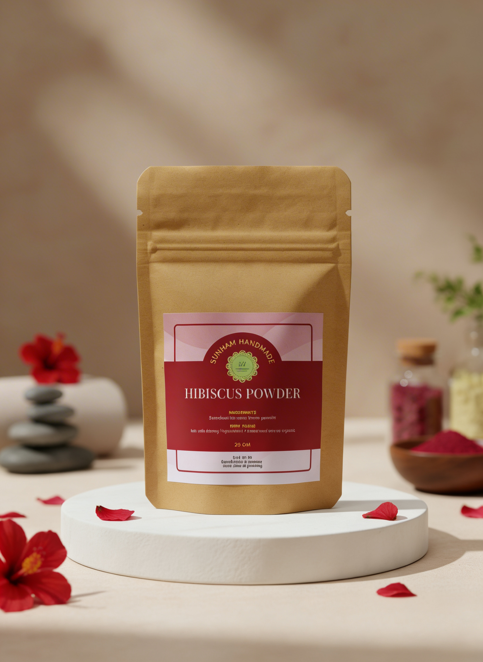 Hibiscus flower powder