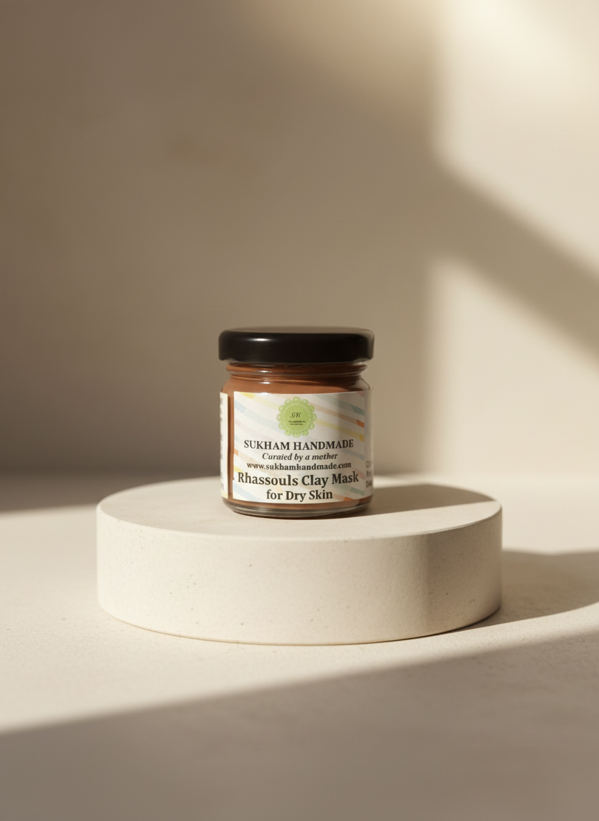Rhassouls clay mask for dry skin