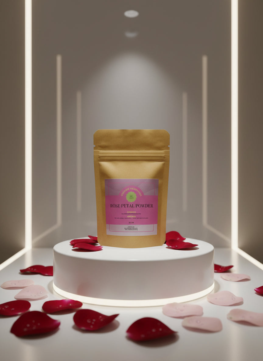 Rose petal powder