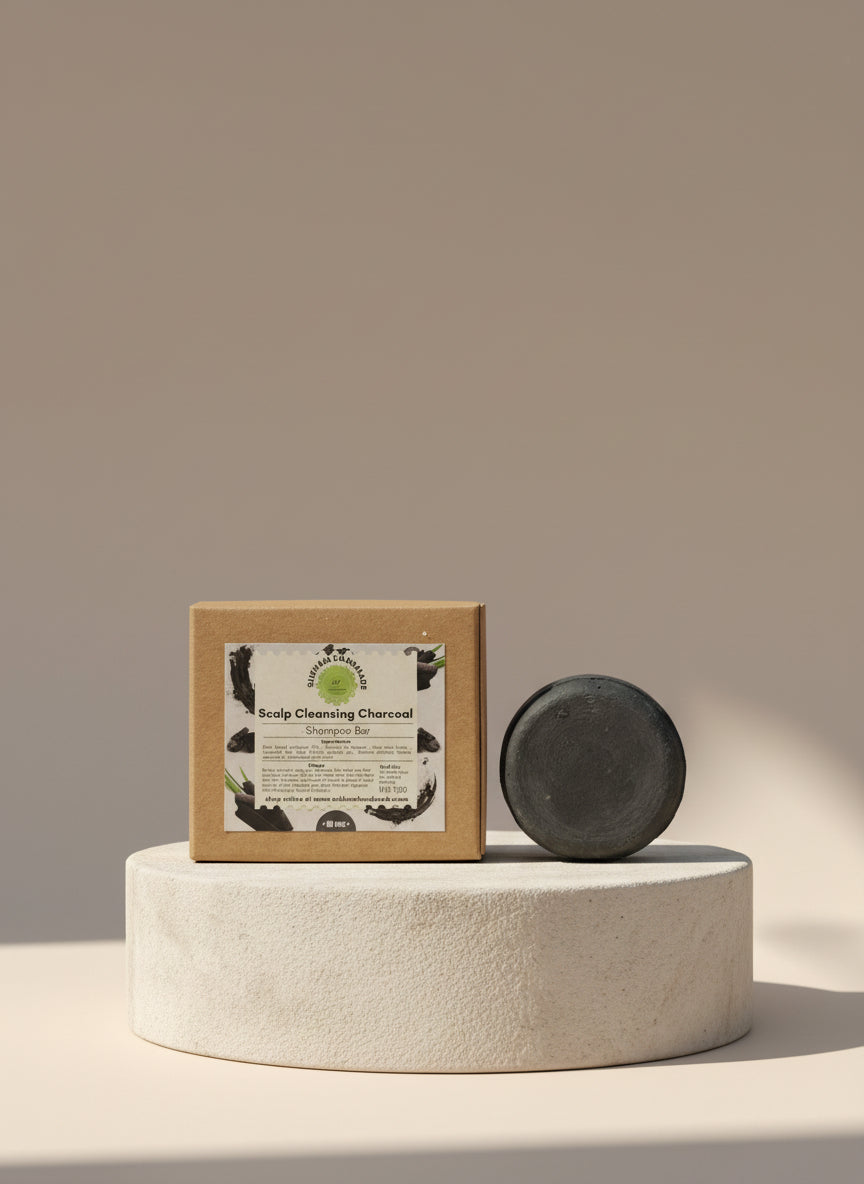 Scalp cleansing Charcoal shampoo bar