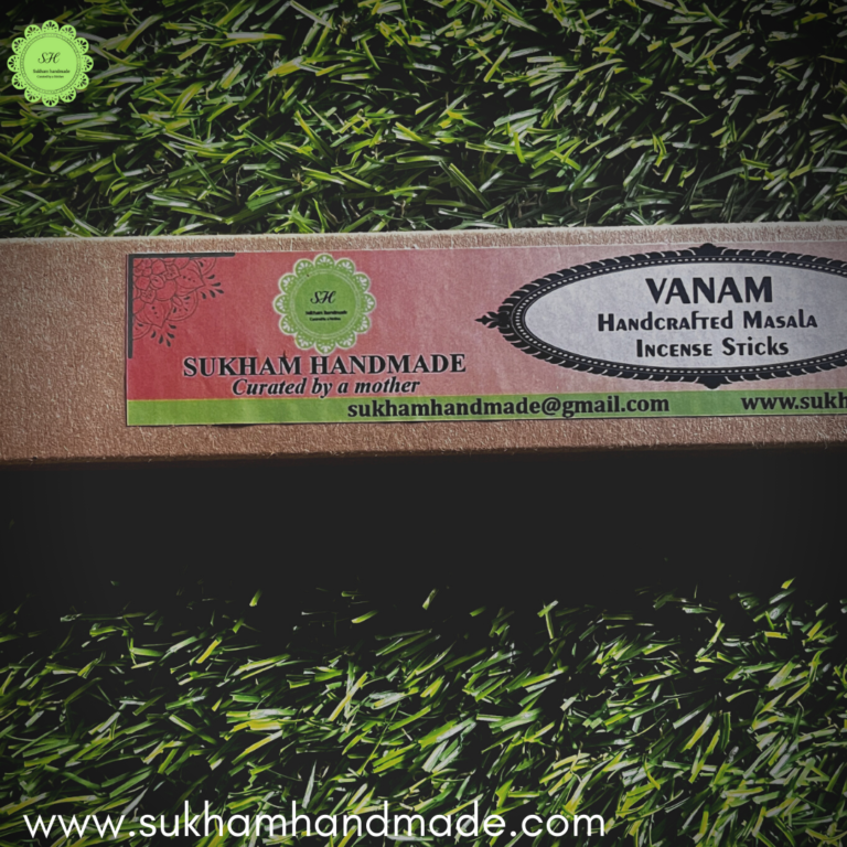 Vanam Woody Incense Sukham Handmade