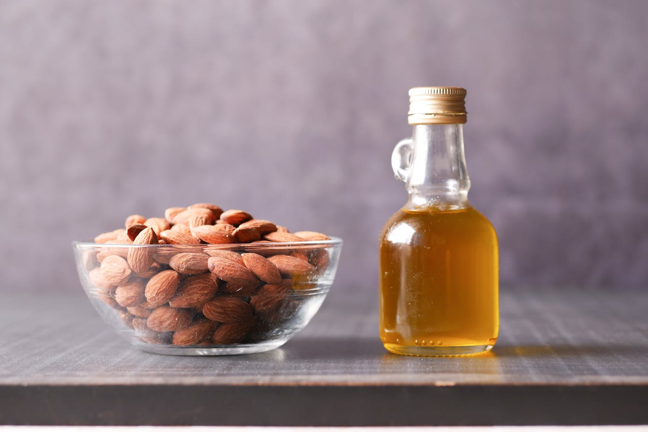 Massage with almond oil to prevent premature ageing of skin