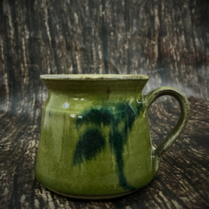 Ceramic cup olive green