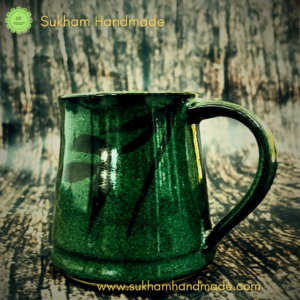 ceramic cup green