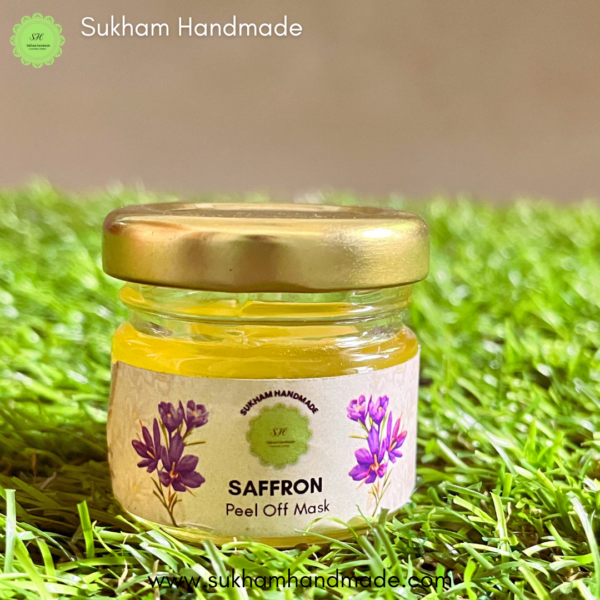 Saffron peel off mask for perfect skin glow and clear face