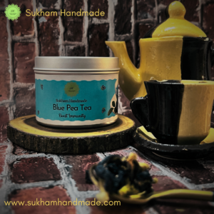 Blue pea tea set